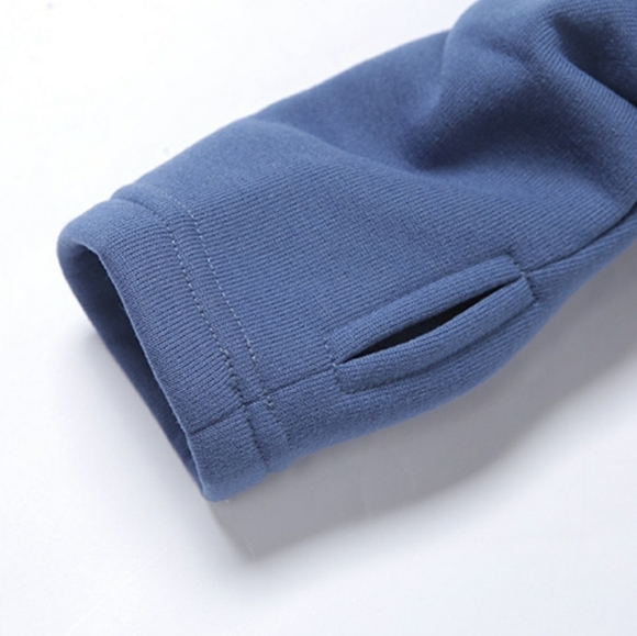 Color Block Hooded Sweat Crop Top - Picture 5 of 7